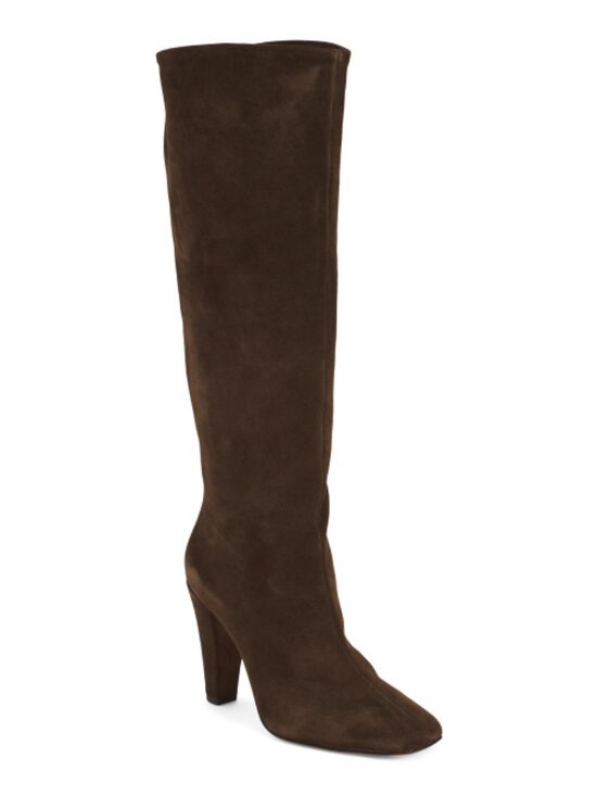 FABRIZIO CHINI Shoes - FABRIZIO CHINI Made In Italy Suede High Shaft Boots With Wrapped Heel